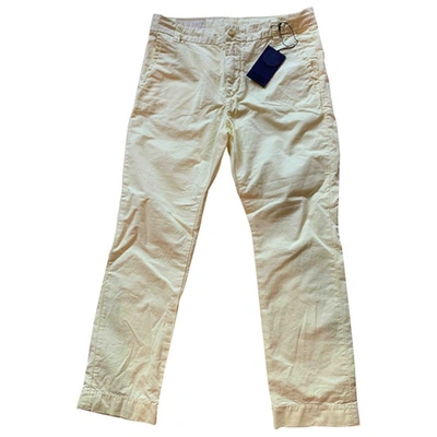 Pre-owned Closed Yellow Cotton Trousers
