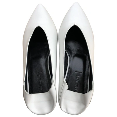 Pre-owned Alumnae White Leather Flats