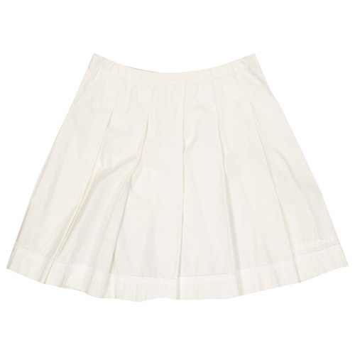 Prada Ecru Cotton Skirt | ModeSens