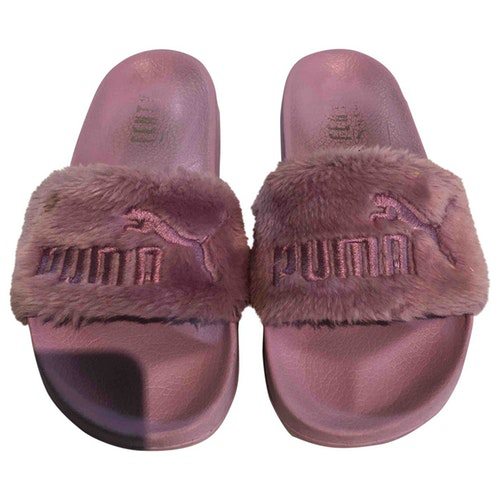 puma sandals fur