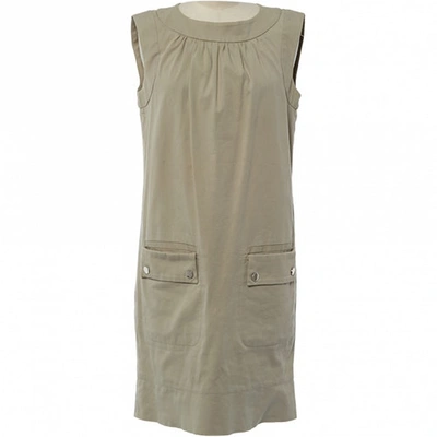 Pre-owned Dolce & Gabbana Mid-length Dress In Beige