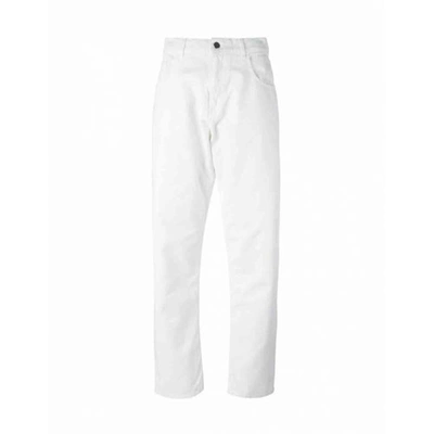 Pre-owned Jacquemus Les Parasols De Marseille White Cotton Jeans | ModeSens