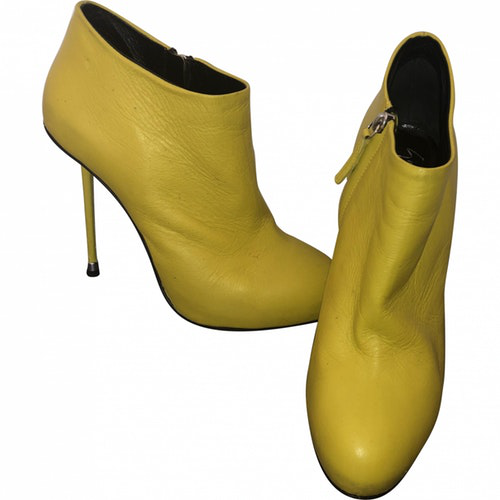 zanotti boots yellow