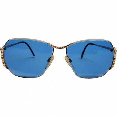 Pre-owned Alpina Blue Metal Sunglasses