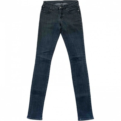HELMUT LANG Pre-owned Slim Jeans In Grey