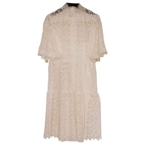 dior white lace dress