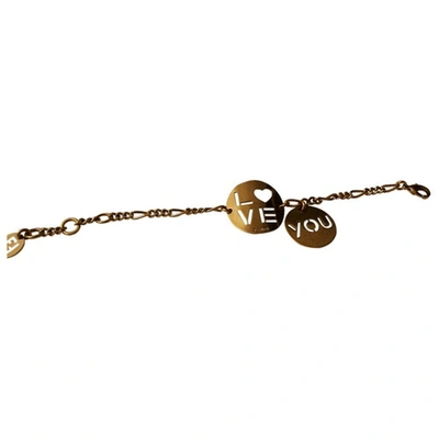 Pre-owned Fendi Gold Plated Bracelet
