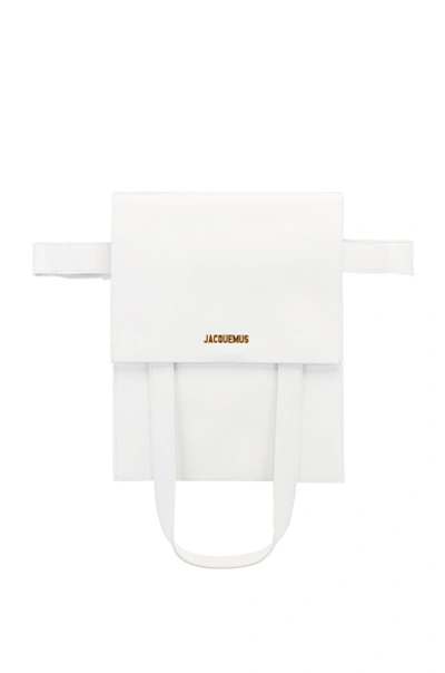 Shop Jacquemus Le Sac Murano In White