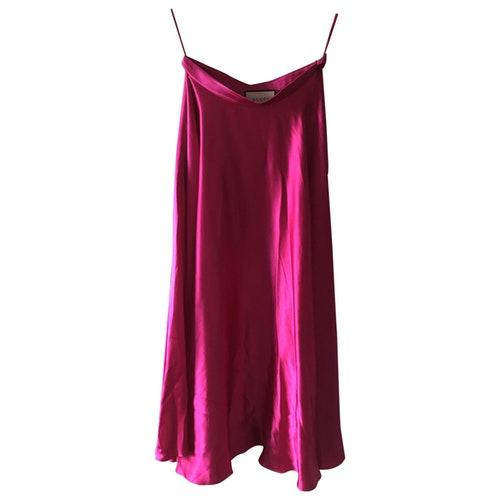 Gucci Pink Silk Skirt | ModeSens