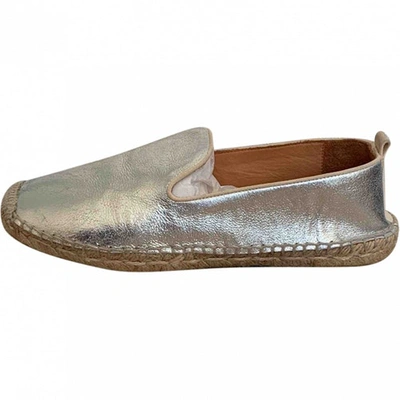 Pre-owned Whistles Leather Espadrilles In Metallic