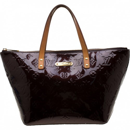 Louis Vuitton Bellevue Burgundy Patent Leather Handbag | ModeSens