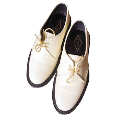 Pre-owned Adieu Yellow Leather Lace Ups