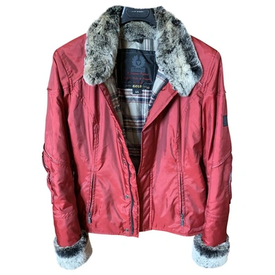 Pre-owned Belstaff Biker Jacket In Red