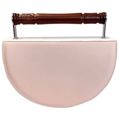 Pre-owned Aevha London Pink Leather Clutch Bag