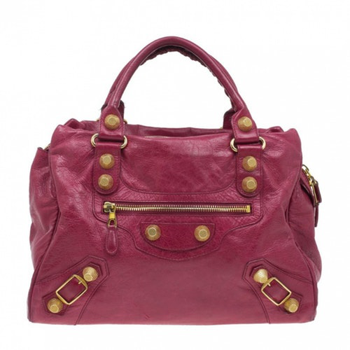 balenciaga classic city bag red