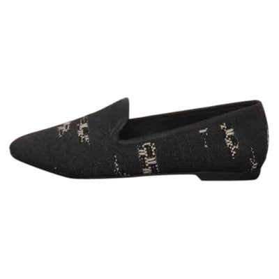 Pre-owned Hope Cloth Ballet Flats In Anthracite