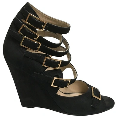 Pre-owned Chloé Leather Sandals In Black