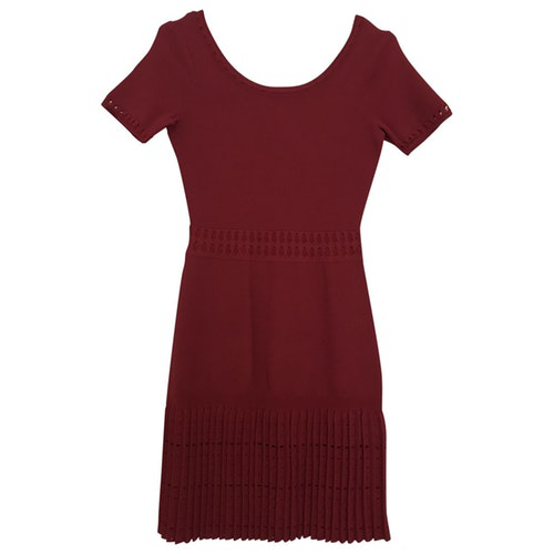 sandro burgundy dress