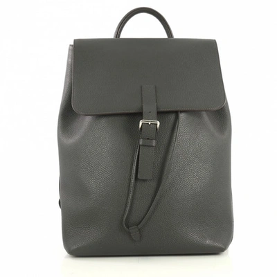 Pre-owned Louis Vuitton Grey Leather Backpack
