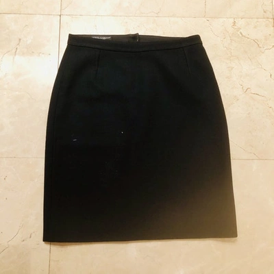 Pre-owned Dolce & Gabbana Mid-length Skirt In Black