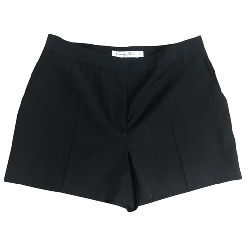 Dior Black Wool Shorts | ModeSens