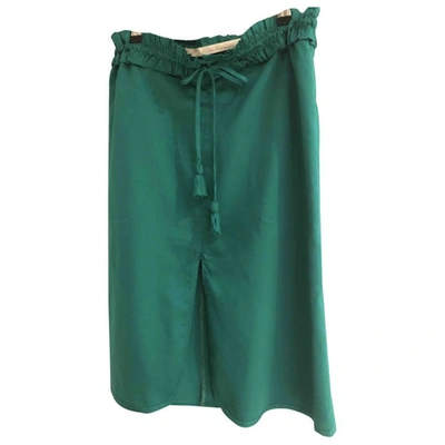 Pre-owned Anna Mason Green Cotton Skirt