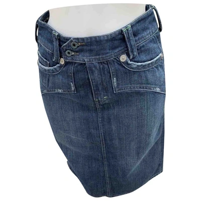 Pre-owned April77 Blue Denim - Jeans Skirt