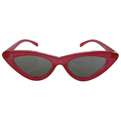 Pre-owned Adam Selman Red Sunglasses