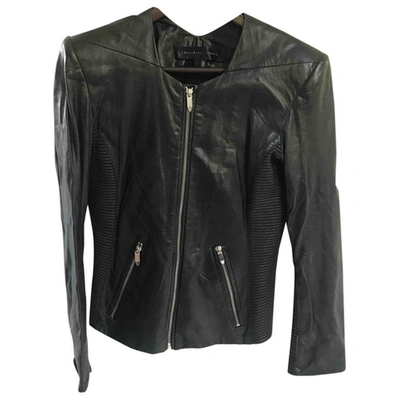 Pre-owned Theyskens' Theory Leather Jacket In Blue