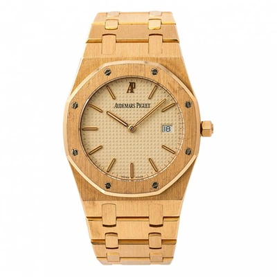 Pre-owned Audemars Piguet Royal Oak Lady Beige Pink Gold Watches