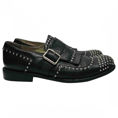 Pre-owned Swildens Black Leather Flats