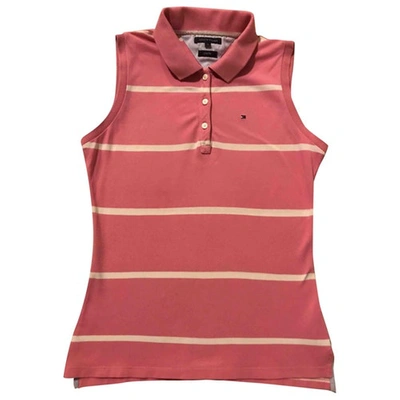 Pre-owned Tommy Hilfiger Pink Cotton Top