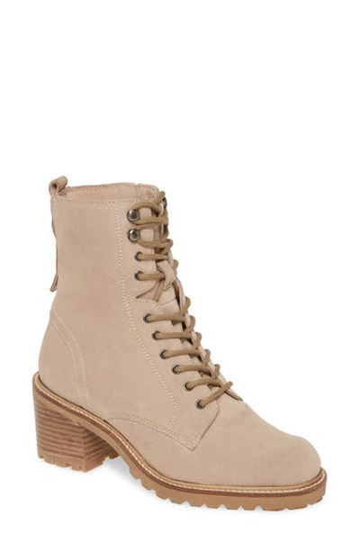 Shop Seychelles Irresistible Combat Boot In Sand Suede