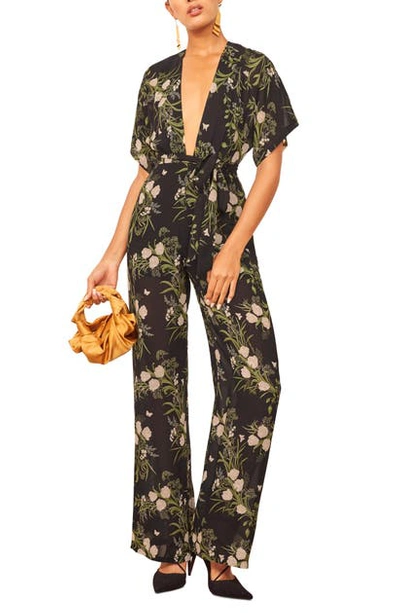 Shop Reformation Lemongrass Jumpsuit In Anastasia