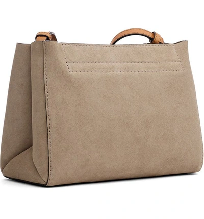 Shop Rag & Bone Passenger Leather Crossbody Bag In Warm Grey