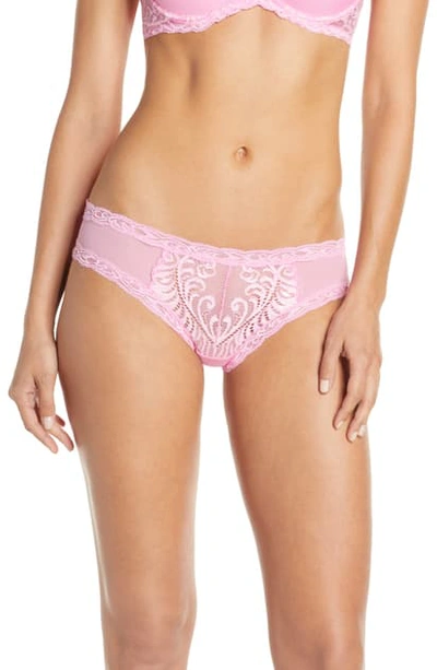 Shop Natori Feathers Hipster Briefs In Posy Pink