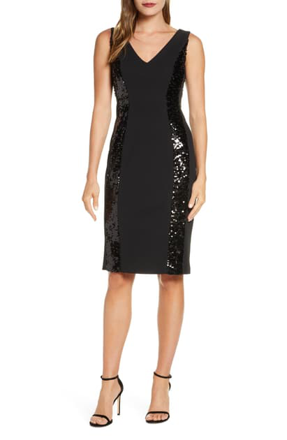 vince camuto black cocktail dress