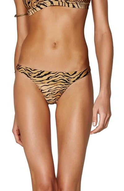 Shop Vix Swimwear Tiger Print Cheeky Bikini Bottoms