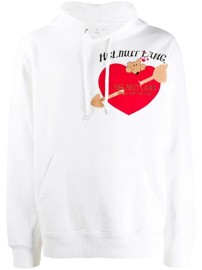 Shop Helmut Lang White Cotton Sweatshirt