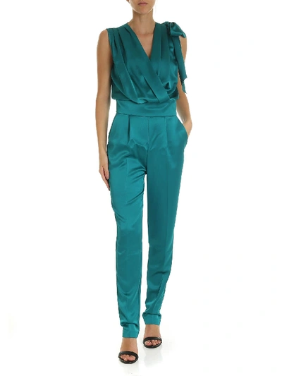 Shop Pinko Green Polyester Jumpsuit