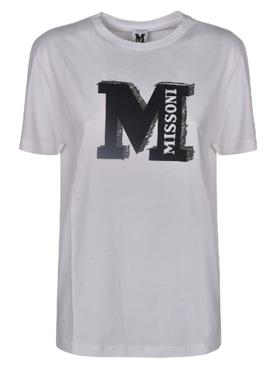 Shop M Missoni White Cotton T-shirt