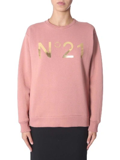 Shop N°21 Pink Cotton Sweatshirt