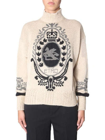 Shop Etro Beige Sweater