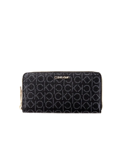 Shop Calvin Klein Black Faux Leather Wallet