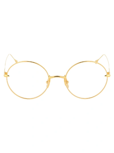 Shop Dita Gold Metal Glasses