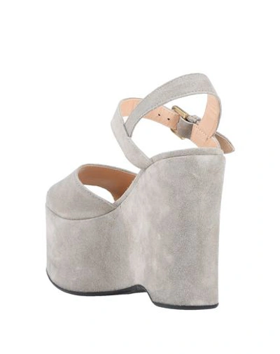 Shop Liviana Conti Sandals In Light Grey