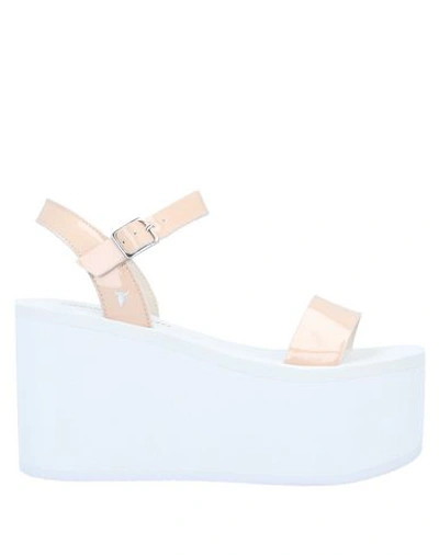 Shop Windsor Smith Sandals In Pale Pink