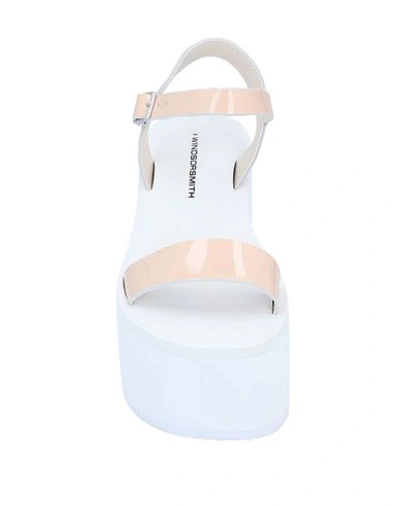 Shop Windsor Smith Sandals In Pale Pink