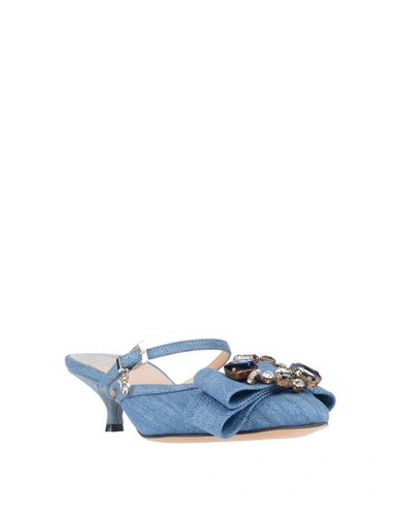 Shop O Jour Mules In Blue