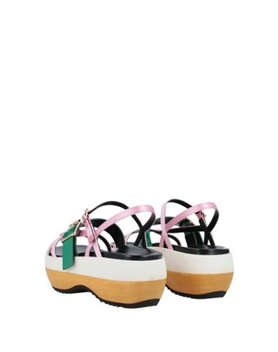 Shop Marni Sandals In Pink